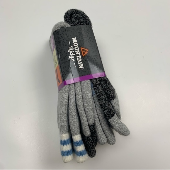 MOUNTAIN Ridge 2 Pairs Thermal Socks Sz 9-11 New - Picture 3 of 5